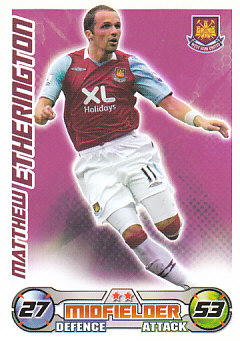 Matthew Etherington West Ham United 2008/09 Topps Match Attax #334